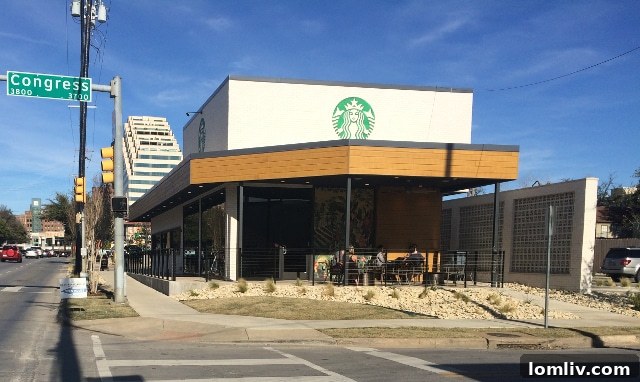 Lush urban landscaping example