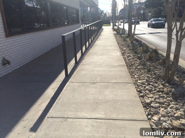 Current rocky landscape at Starbucks Oak Lawn