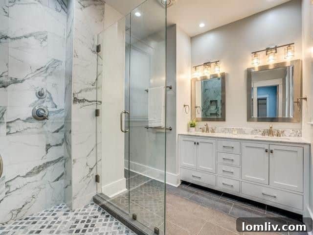 Exquisite North Oak Cliff Craftsman Seeks New Owner 6 Spa-like Master Bathroom with Rainfall Shower and Body Jets