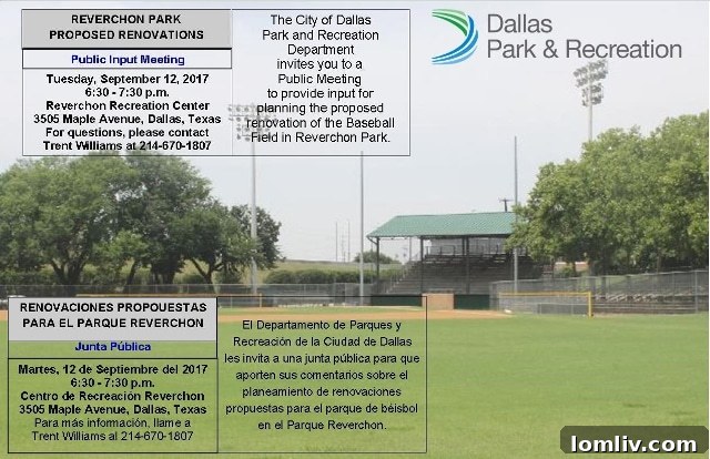 Reverchon Park: From Renovation to Redevelopment?