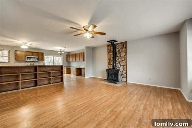 Modern kitchen with updated appliances in the Bedford home