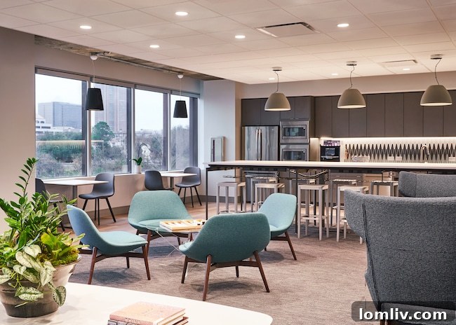 Briggs Freeman Sotheby's Unveils Stunning New Offices on Turtle Creek 7 BFSIR modern cafe area