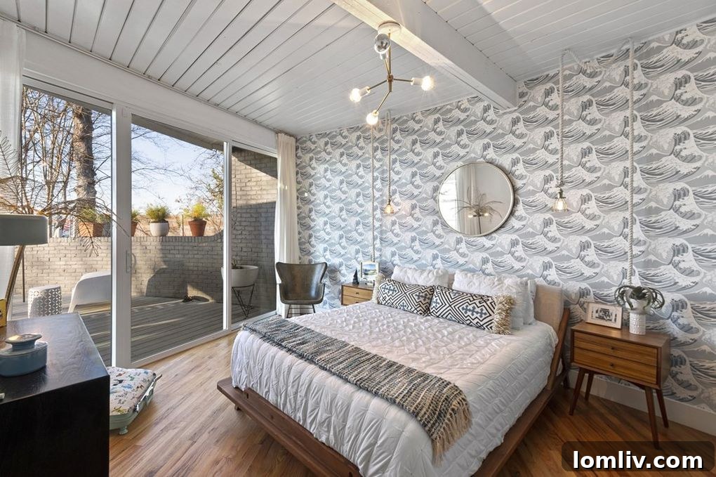 Cozy living area with stunning lake views from the round house