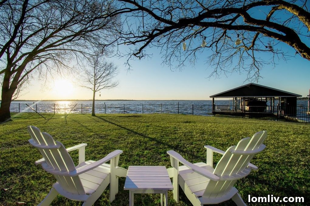 Exterior view of the Mid-Century Modern round house by the lake