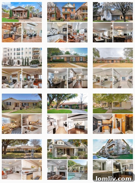 Property tours and collages by Fort Worth Homes Tour Group