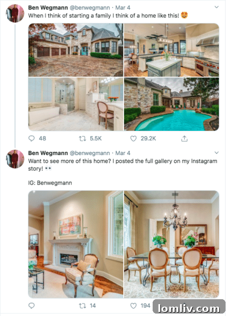 Ben Wegmann's curated real estate portfolio on social media