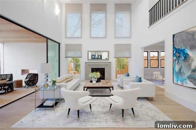 3311-Beverly-Dr-1 - Luxurious Living Room with High Ceilings