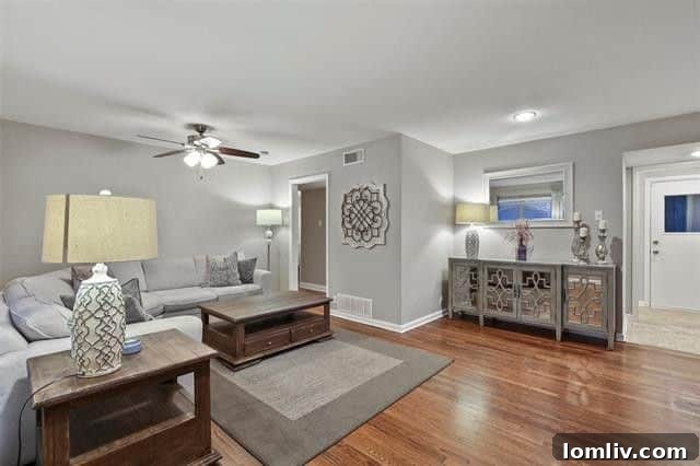 Updated kitchen with stainless steel appliances at 711 Ridgedale