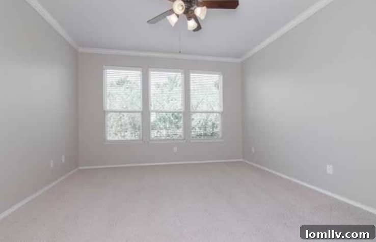 A beautiful view of the Frisco Lakes golf course from a residential property