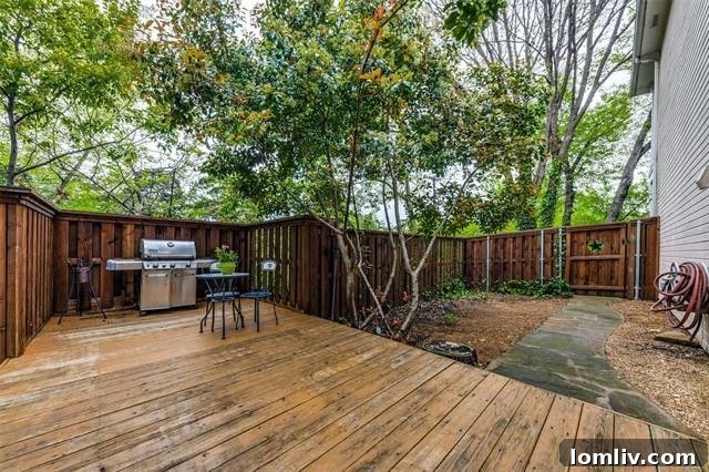 Exterior View of 1631 Sylvan Avenue on a Lush Lot