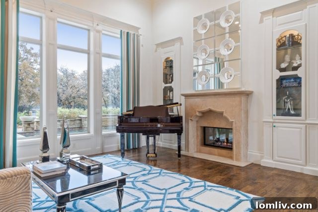 Sophisticated Living Room in Luxury Dallas Home