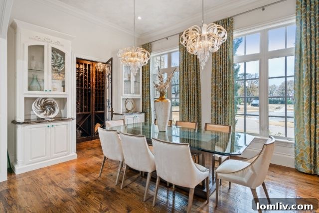 Expansive Covered Patio with Outdoor Dining