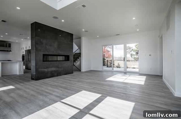 Spacious Living Area Modern Dallas Home