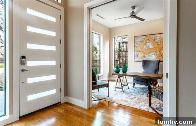 Spacious open-concept living and dining area in a luxury Northcrest home