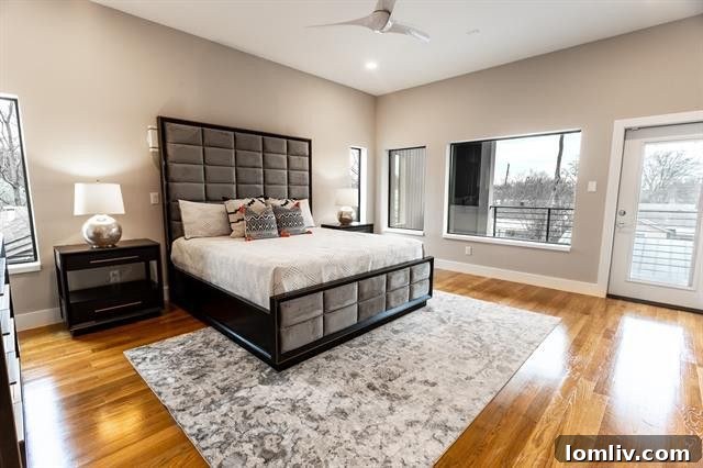 Luxurious master bathroom with a freestanding tub and walk-in shower
