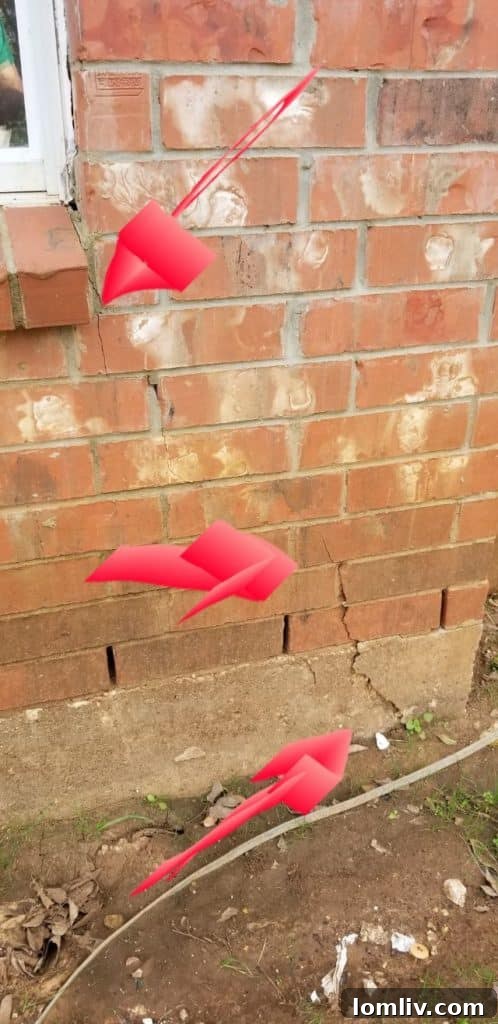 Beam Corner Crack - Indicating Serious Foundation Movement