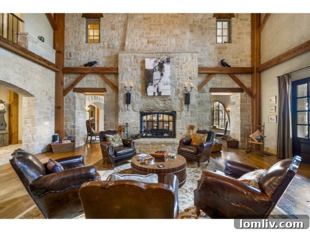 Another stunning exterior shot of the luxury lake house showcasing its architectural design and manicured lawns