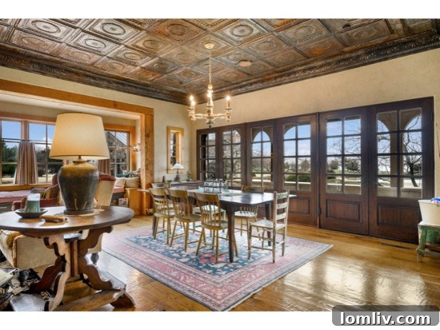 Gourmet kitchen with state-of-the-art appliances, a large island, and ample counter space for culinary exploration