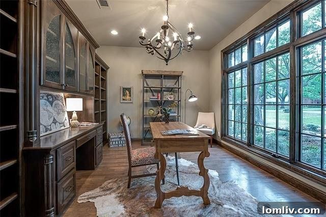 Elegant Staircase Leading to Upper Level Luxurious Bedrooms