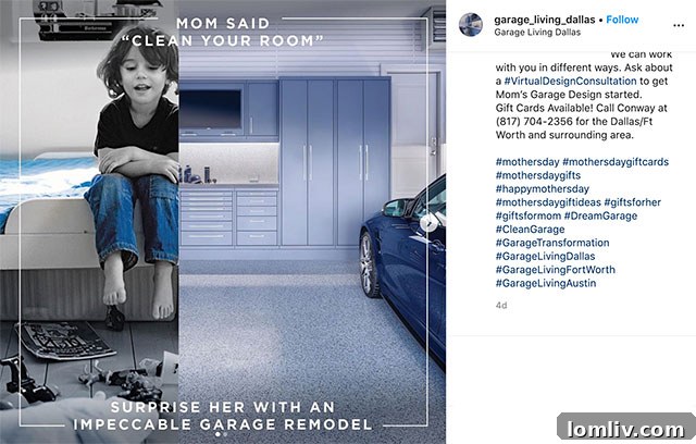 Social Media Marketing Success for Garage Living