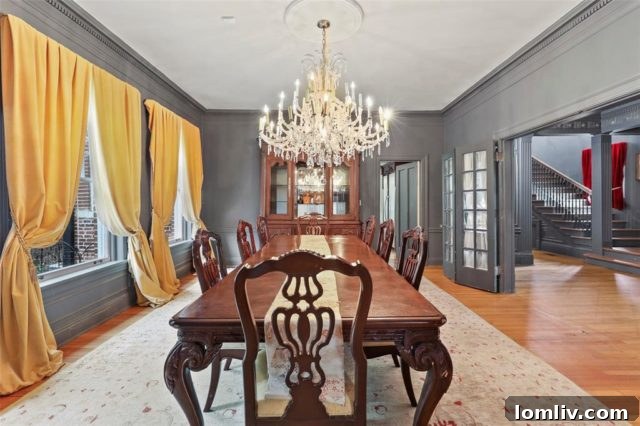 Ornate Fireplace and Boiserie in Living Room