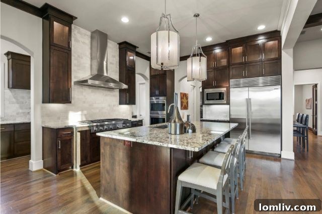 Spacious Open Concept Living Area with Wood Beams
