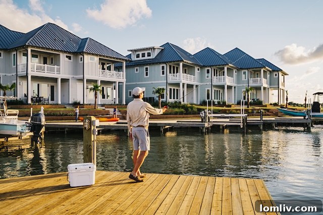 Homes overlooking St. Charles Bay, Rockport