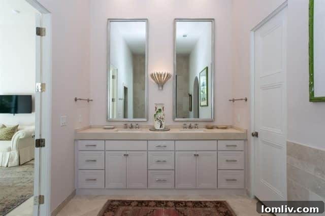 Luxurious en-suite bathroom with modern fixtures and finishes