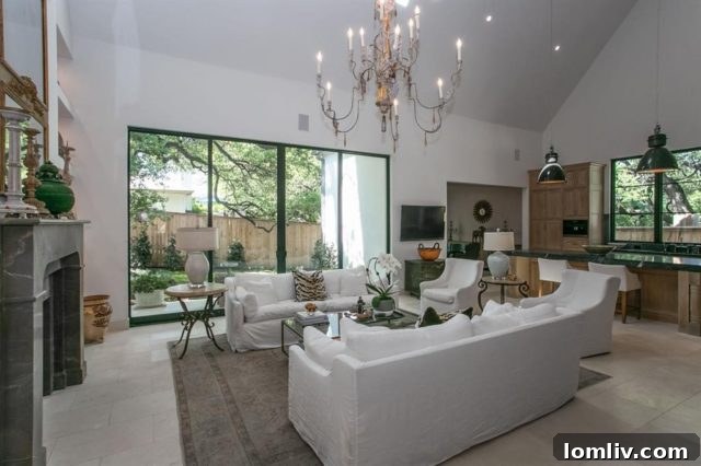 Custom designed white oak front door with light stain