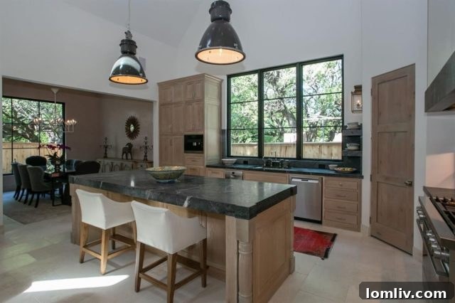 Elegant living area showcasing Marvin sliding glass doors and natural light