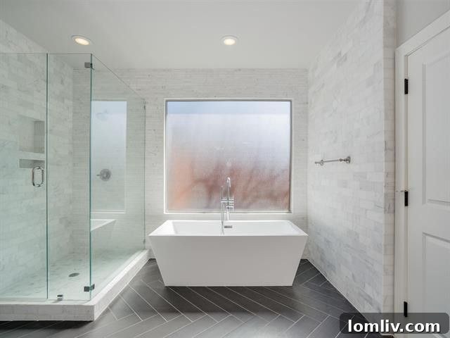 Expansive living area with high ceilings and modern decor in a renovated Oak Lawn luxury home.