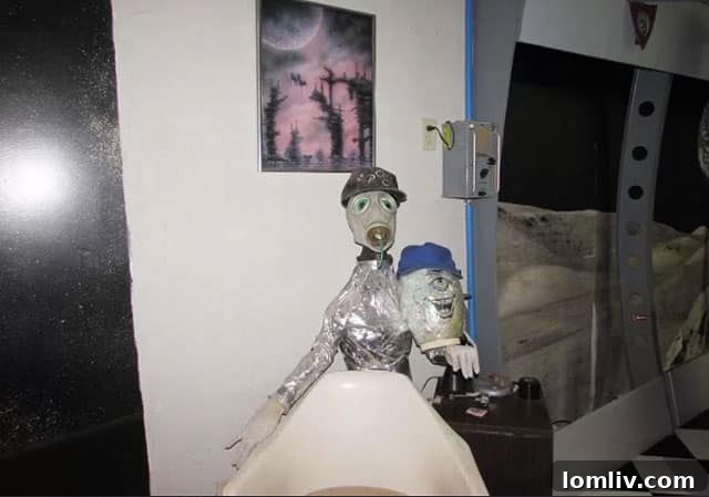 Overall view of a particularly eclectic room, showcasing multiple themes