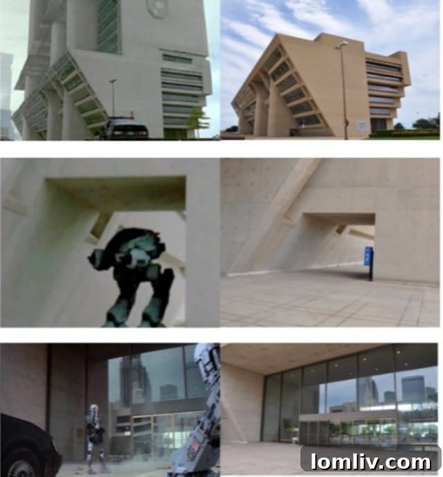 I.M. Pei-designed Dallas City Hall transformed for the movie RoboCop