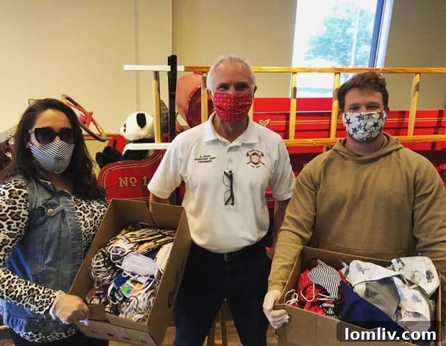 Garland Fire Department personnel wearing CVR Up face masks