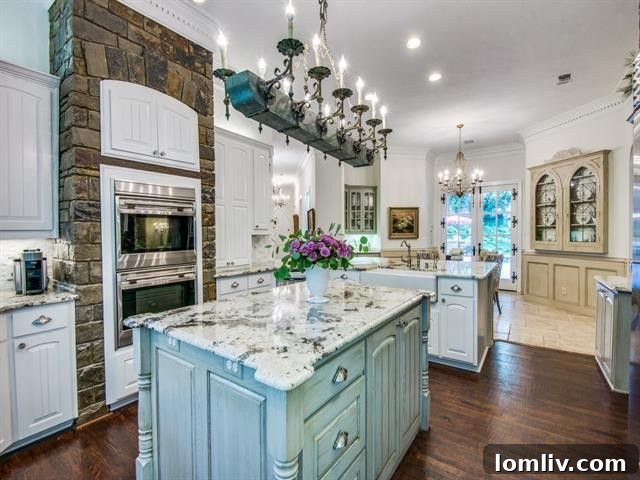 State-of-the-art kitchen with Shaw Apron Farmhouse Sink, Sub-Zero, and Wolf appliances
