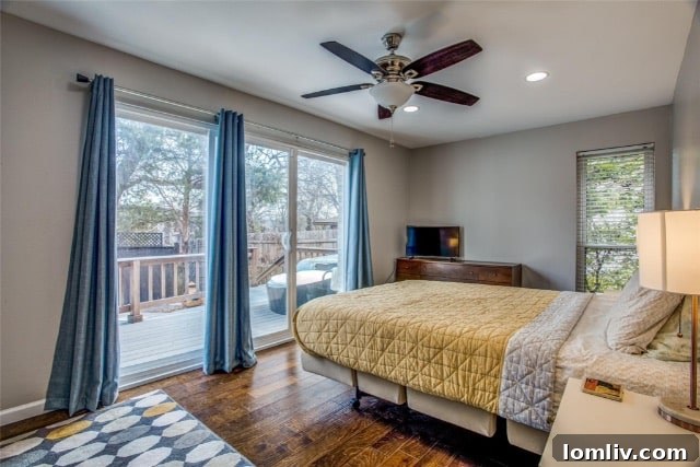Open Concept Living and Dining Area in Updated Mid-Century Home