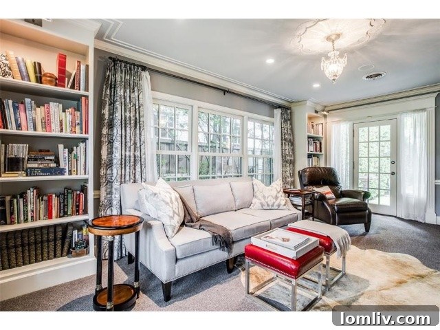Interior view of a luxurious bathroom, designed with classic fixtures and elegant finishes