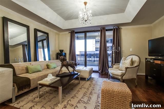 Elevate Your Lifestyle in University Park 3 Elegant Living Room of a Luxury University Park High-Rise Condo