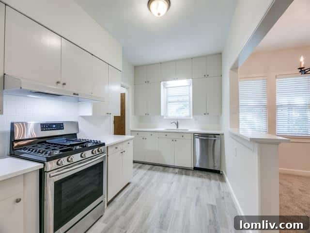 A comfortable bedroom within the 3-bedroom, 2-bath rental home in University Park.