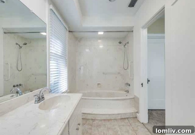 A view of the backyard or exterior space of the University Park home for lease.