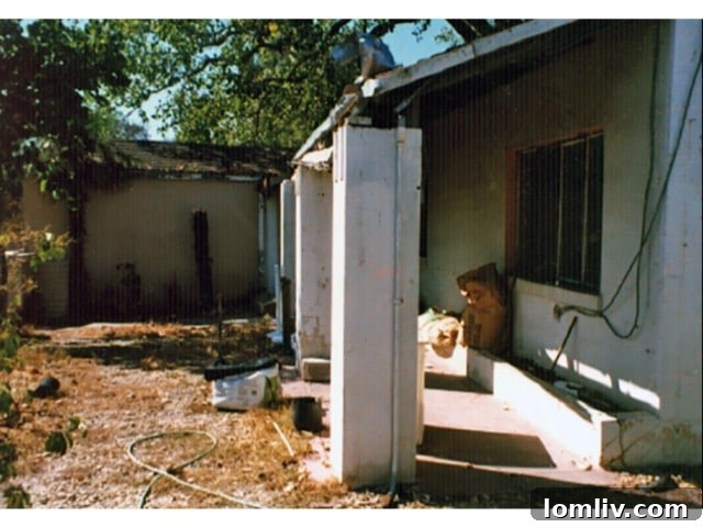 The Centennial house at Fair Park undergoing careful restoration, with scaffolding visible