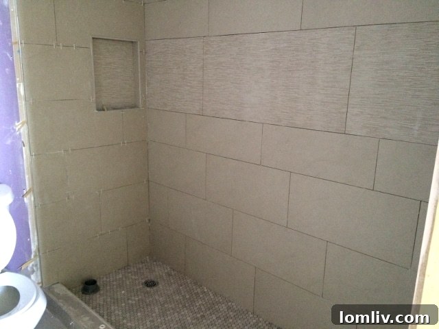 Guest Bathroom Shower Tile