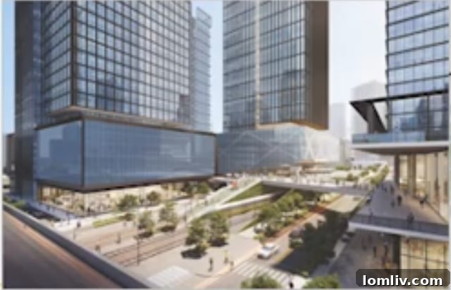 DART D2 Subway Woodall Rogers Intersection