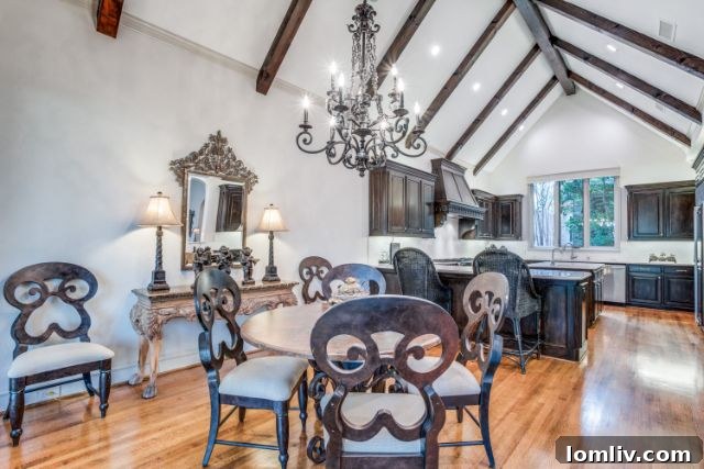 Elegant home office with fireplace and built-in desks at 11836 Preston Brook Place