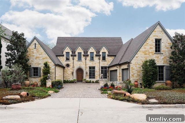 Charming English countryside inspired exterior of 7009 Lake Edge Drive in Lake Forest