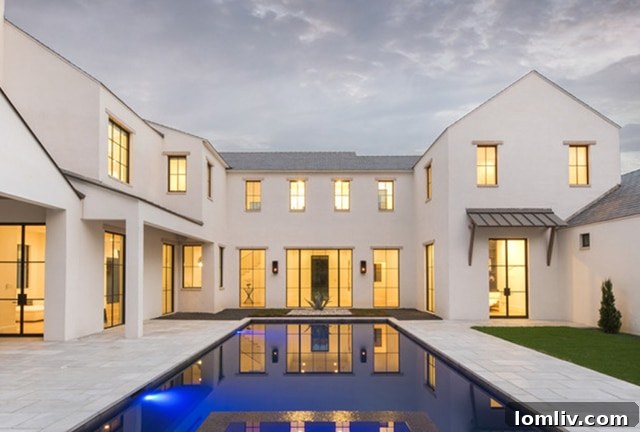 An architectural detail from a Starr Construction project, emphasizing the precision and high-quality finishes inherent in their luxury Dallas homes.