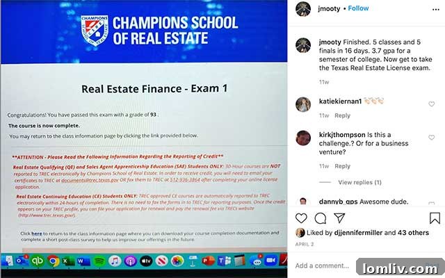 Jerry Mooty Studying for Real Estate Exam