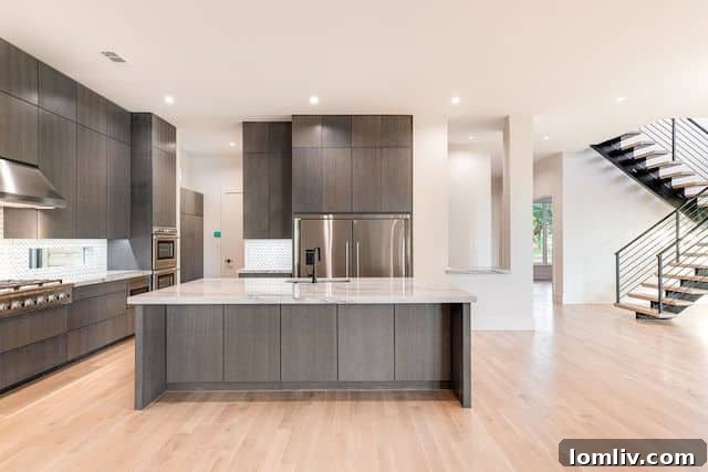 Stylish bathroom with contemporary fixtures and finishes