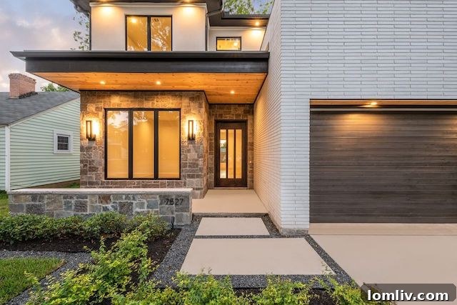 Spacious open-concept living area with modern furnishings