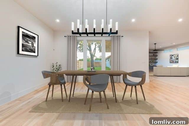 Modern kitchen with a large island and minimalist design